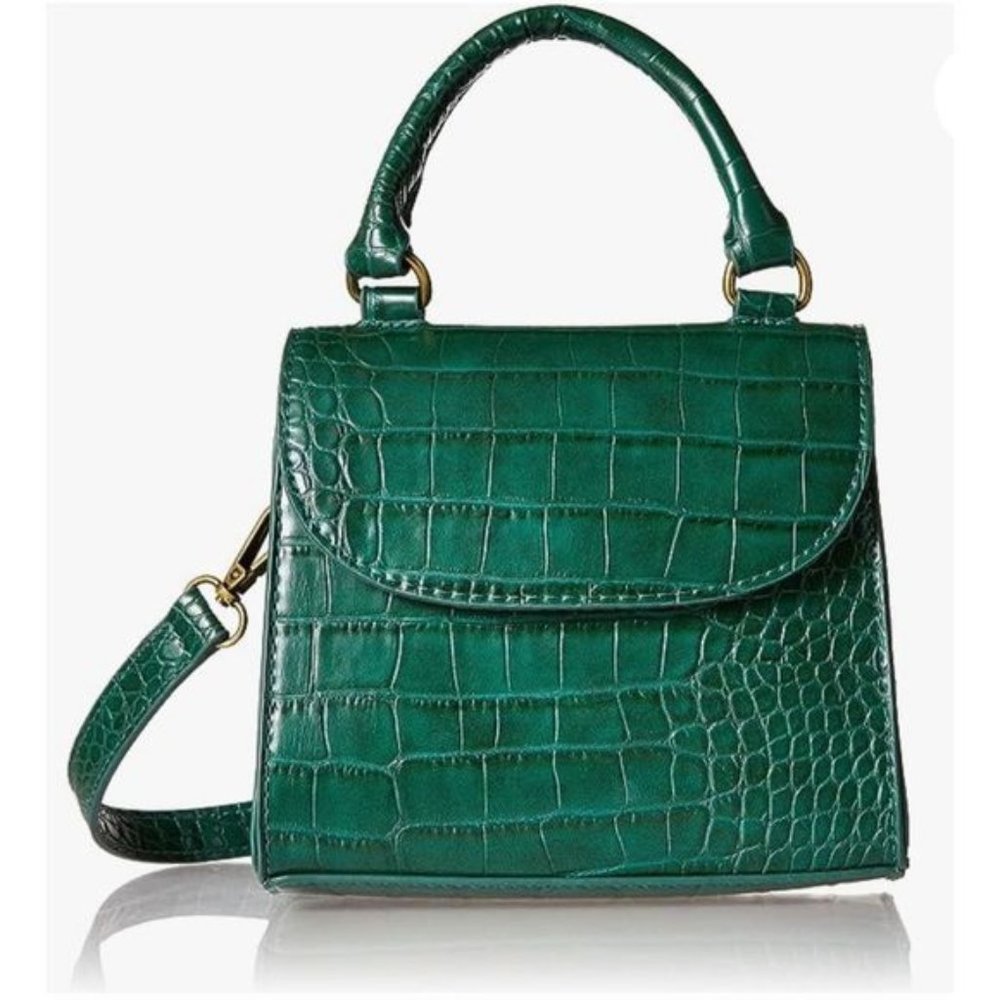 The Drop Women’s Diana Top Hand Crossbody Bag Dark Green NWT
